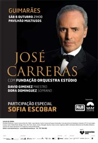 JOS&Eacute; CARRERAS - 6 OUT 2012, Pavilh&atilde;o Multiusos Guimar&atilde;es